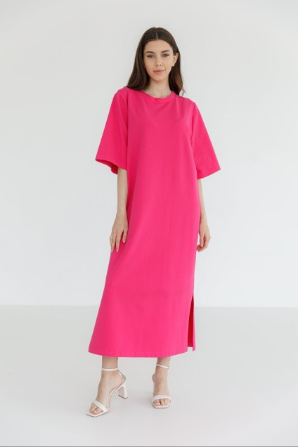 Платье 1090 розовый Ivera collection