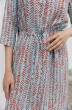 Платье 1092 бирюзовый + красный Ivera collection
