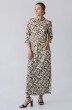Платье 1092L мята + терракотовый Ivera collection