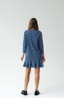 Платье 1127 голубой + бежевый Ivera collection