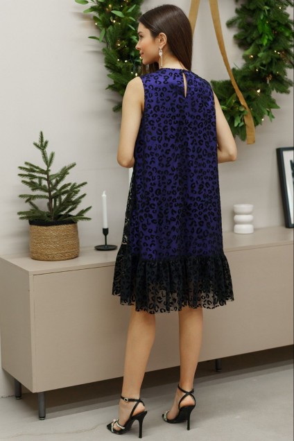 Платье 1136 фиолетовый Ivera collection