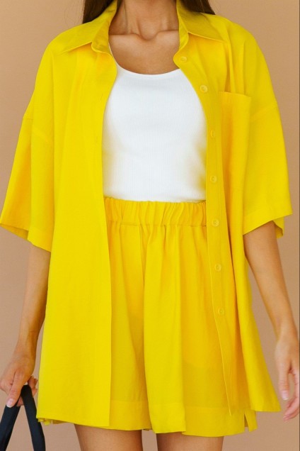 Рубашка 5098 желтый Ivera collection