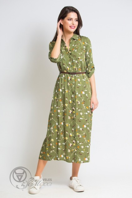 Платье 651 зелень Ivera collection
