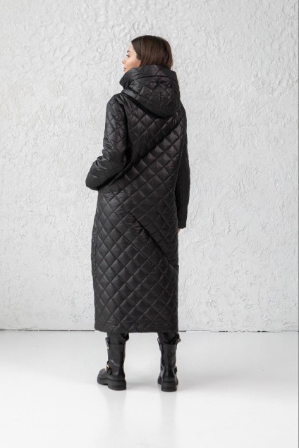 Пальто 7005-1 черный Ivera collection