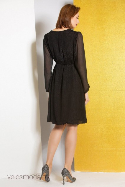 Платье 728 черный Ivera collection