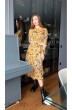 Платье 907 горчичный Ivera collection