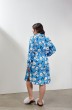 Платье 03-001 синий букет Inaya