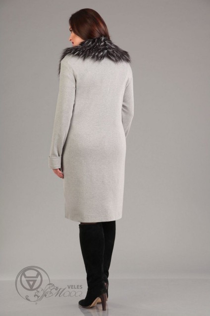 Пальто 850 светло-серый Iva