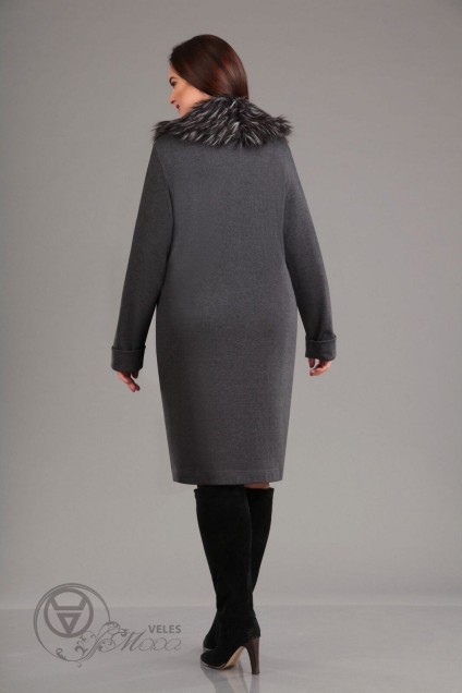 Пальто 850 темно-серый Iva