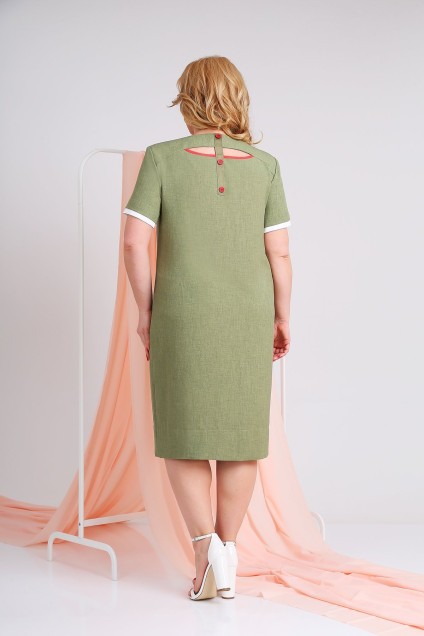 Платье 1680 зеленый Ивелта Плюс