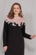 Платье 1727 черный+розовый Ивелта Плюс