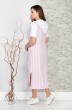 Платье 1637 розовая полоска Ивелта Плюс