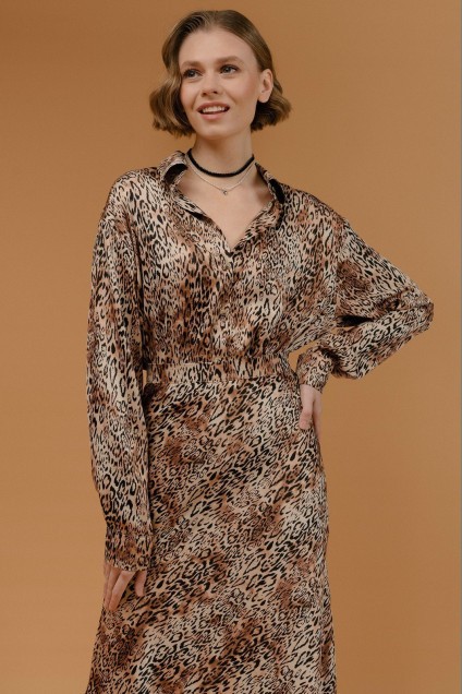 Рубашка 2389 леопард JRSy