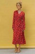 Платье 2420 красный цветочек JRSy