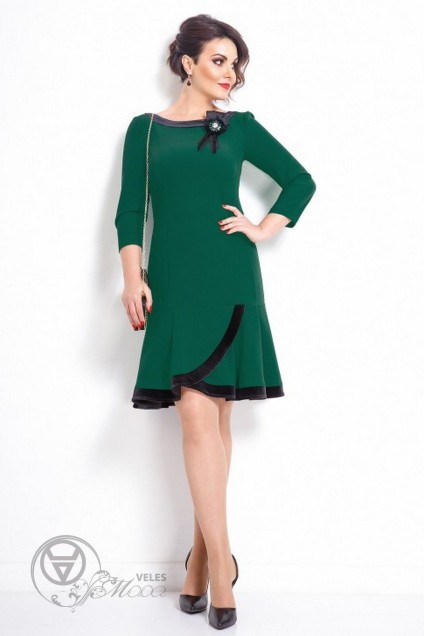 Платье 17111 зеленый JeRusi