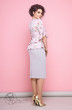 Костюм с юбкой 1826 блузка розовая JeRusi