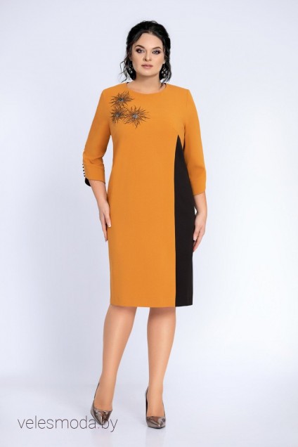 Платье 1835 оранж Jersey (Джерси)