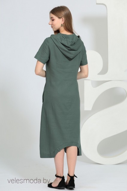 Платье 137-1 зеленый  Juliet