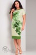 Платье 1737 зеленые цветы Jurimex