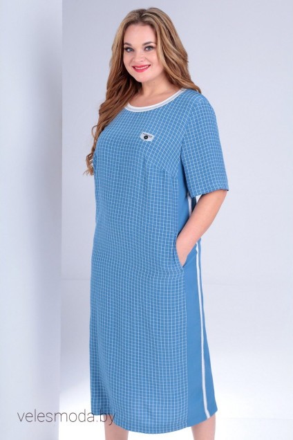 Платье 2210 голубой Jurimex