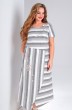 Платье 2864 серый+белый Jurimex