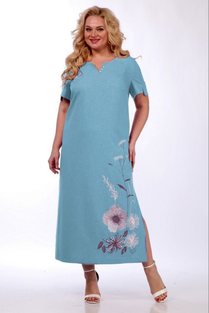 Платье 2896 голубой Jurimex