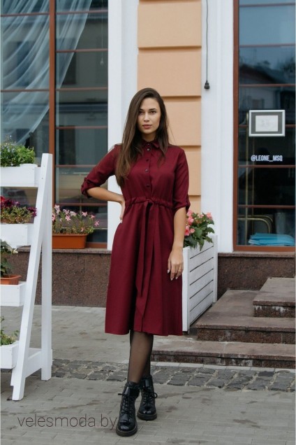 Платье 184-20 красный KRASA