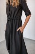 Платье 184-21 коричневая гусиная лапка KRASA