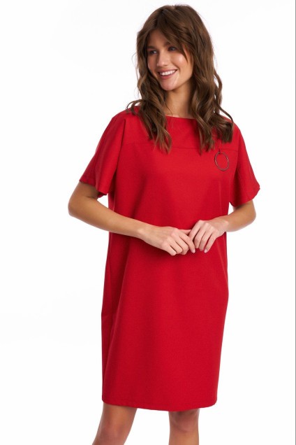 Платье 1010-1 красный KaVari