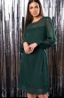Платье 1013 зеленый принт KaVari
