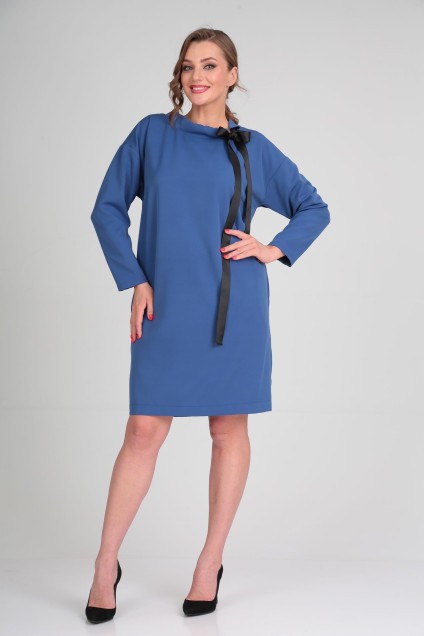 Платье 1063 лазурно-синий KaVari
