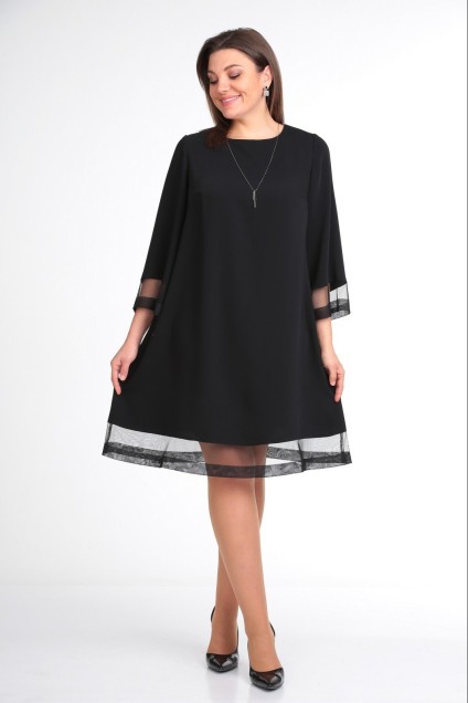 Платье 155 черный Карина Делюкс
