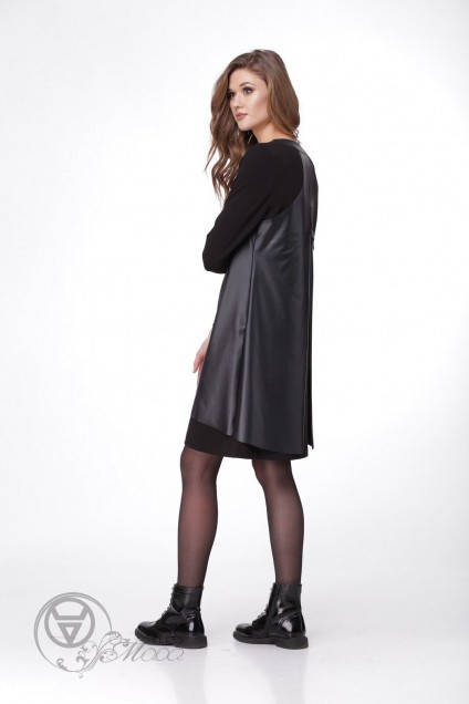Платье В-090 черный Карина Делюкс