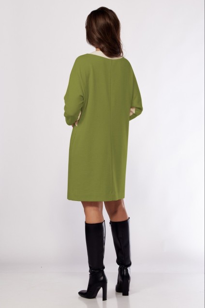 Платье 1161 зеленый Карина Делюкс