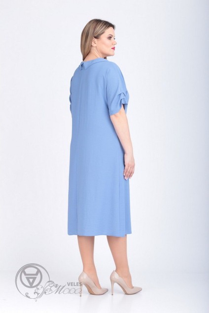 Платье 135 голубой Карина Делюкс
