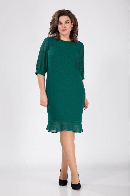 *Платье 262-3 зеленый Карина Делюкс