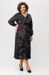 Платье 9957-1 черный Карина Делюкс
