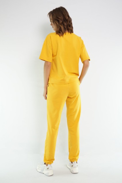 Спортивный костюм 4036-4037 желтый Kivviwear