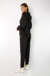 Спортивный костюм 4046-4050 черно-серый меланж Kivviwear