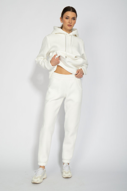 Спортивный костюм 4055-4053 белый Kivviwear