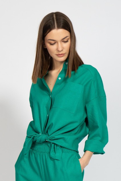 Рубашка 4073 зеленый Kivviwear