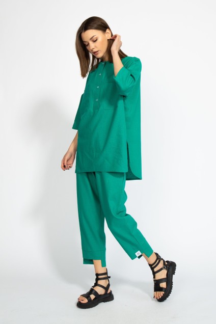 Рубашка 4081 зеленый Kivviwear
