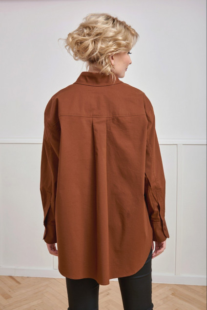 Блузка 211440 коричневый KOKOdea