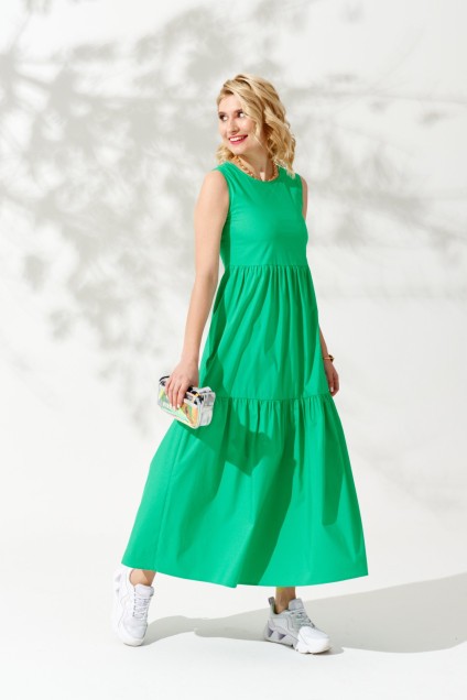 Платье-сарафан 211881 зеленый KOKOdea
