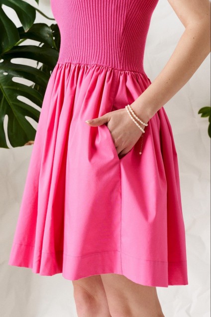 Платье-сарафан 8-22 розовый Ko-ko