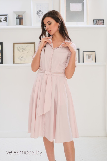 Платье 1224 нежно-розовый LADIS LINE