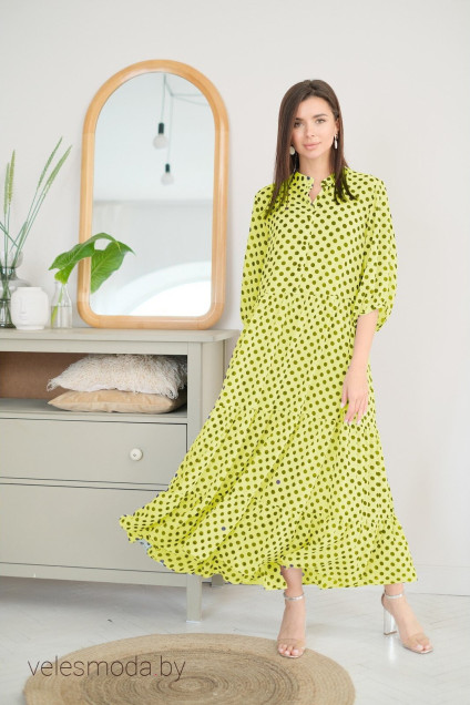 Платье 1228 лимонный LADIS LINE