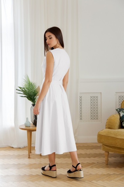 Платье 1352 белый LADIS LINE