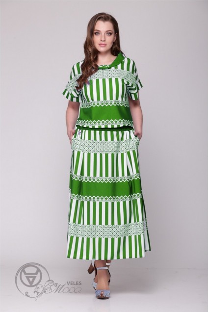 Платье 563 зелень LADIS LINE