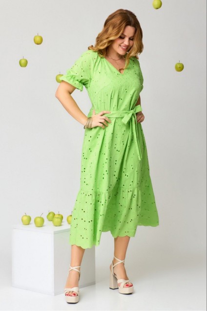 Платье 181 зелень  LAIKONY
